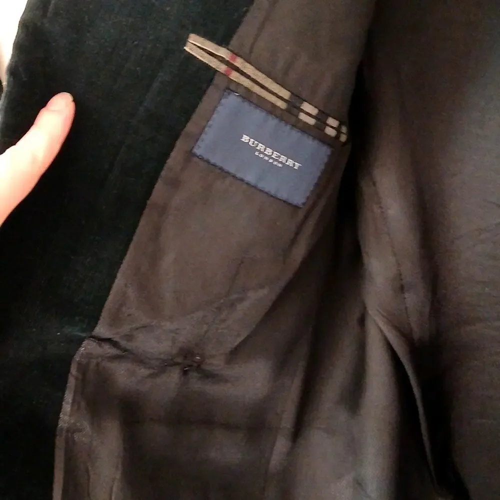 Burberry London Bond Street cashmere blend soft corduroy blazer